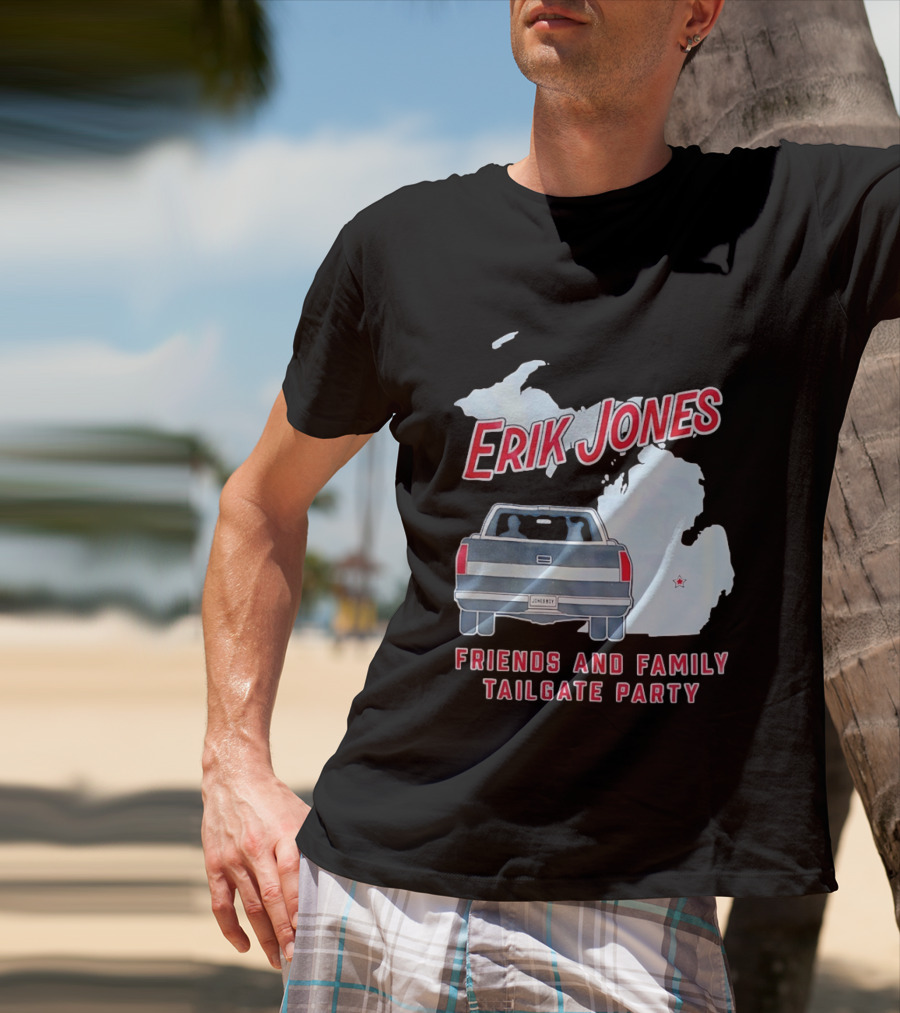 Erik Jones Friends And Family Tailgate Party Jonesboy Legacy Michigan T-Shirt