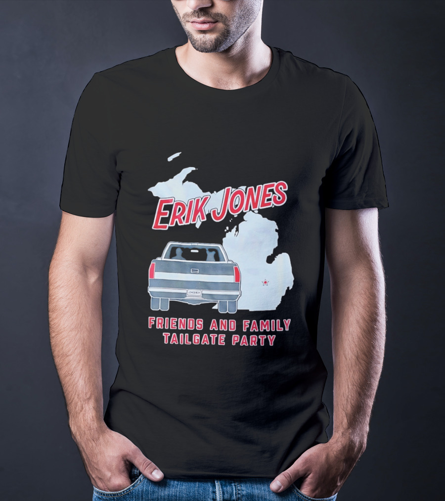 Erik Jones Friends And Family Tailgate Party Jonesboy Legacy Michigan T-Shirt