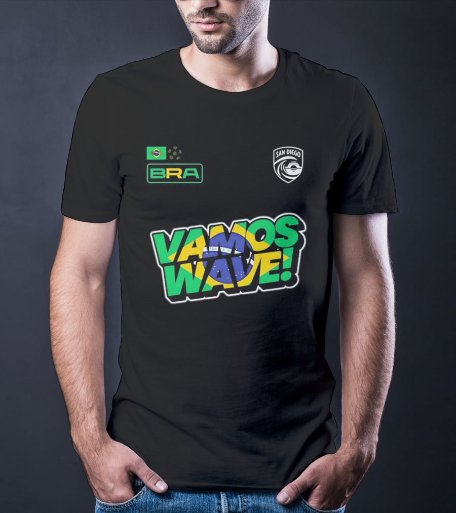 Brazil Vamos Wave San Diego Wave FC 2026 T-Shirt