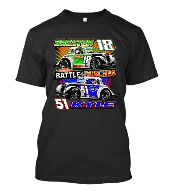 Brexton 18 Busch Kyle 51 Battle Of The Busches Racing T-Shirt