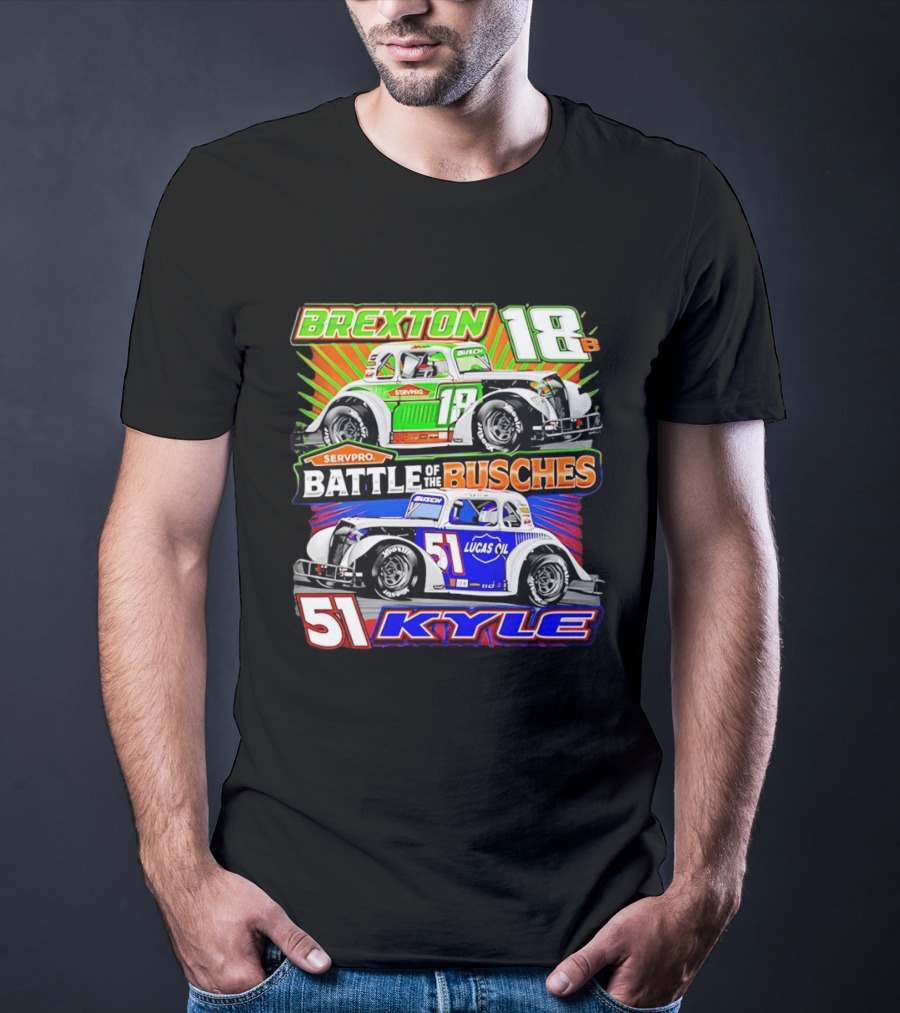 Brexton 18B SERVPRO Battle Of The Busches 51 Kyle Lucas Oil T-Shirt