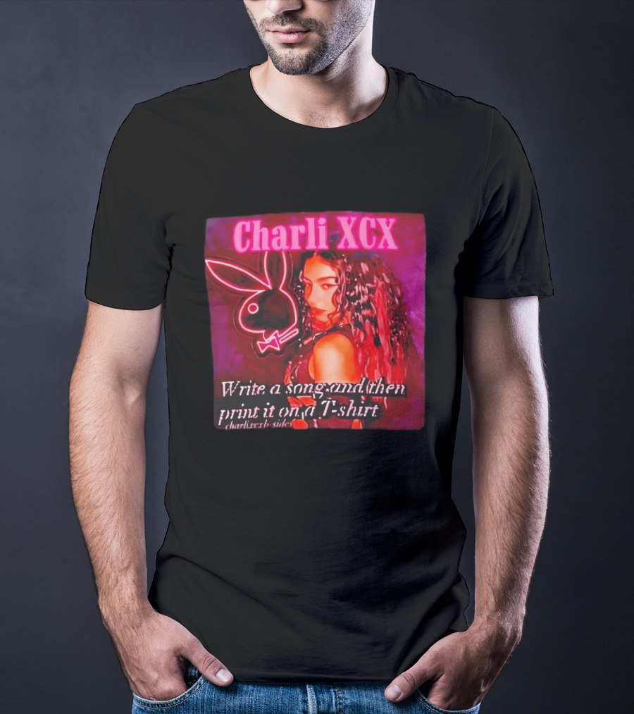 Charli XCX Write A Song And Then Print It On A CharliXCXbySide T-Shirt