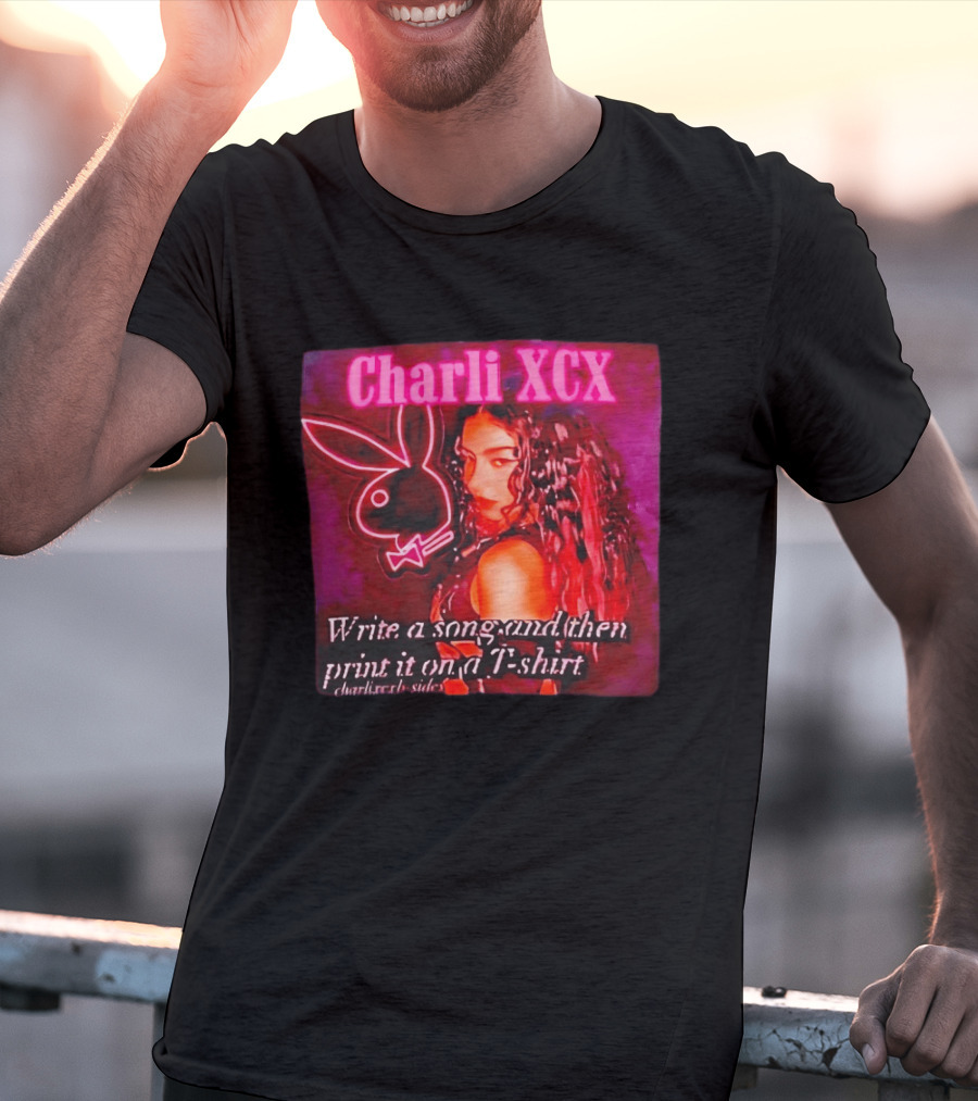 Charli XCX Write A Song And Then Print It On A CharliXCXbySide T-Shirt