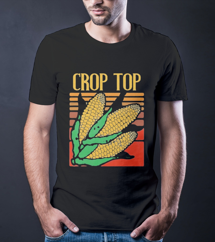 CROP TOP Corn Cobs Maize Sweetcorn Vegetable Agriculture Farm Harvest T-Shirt