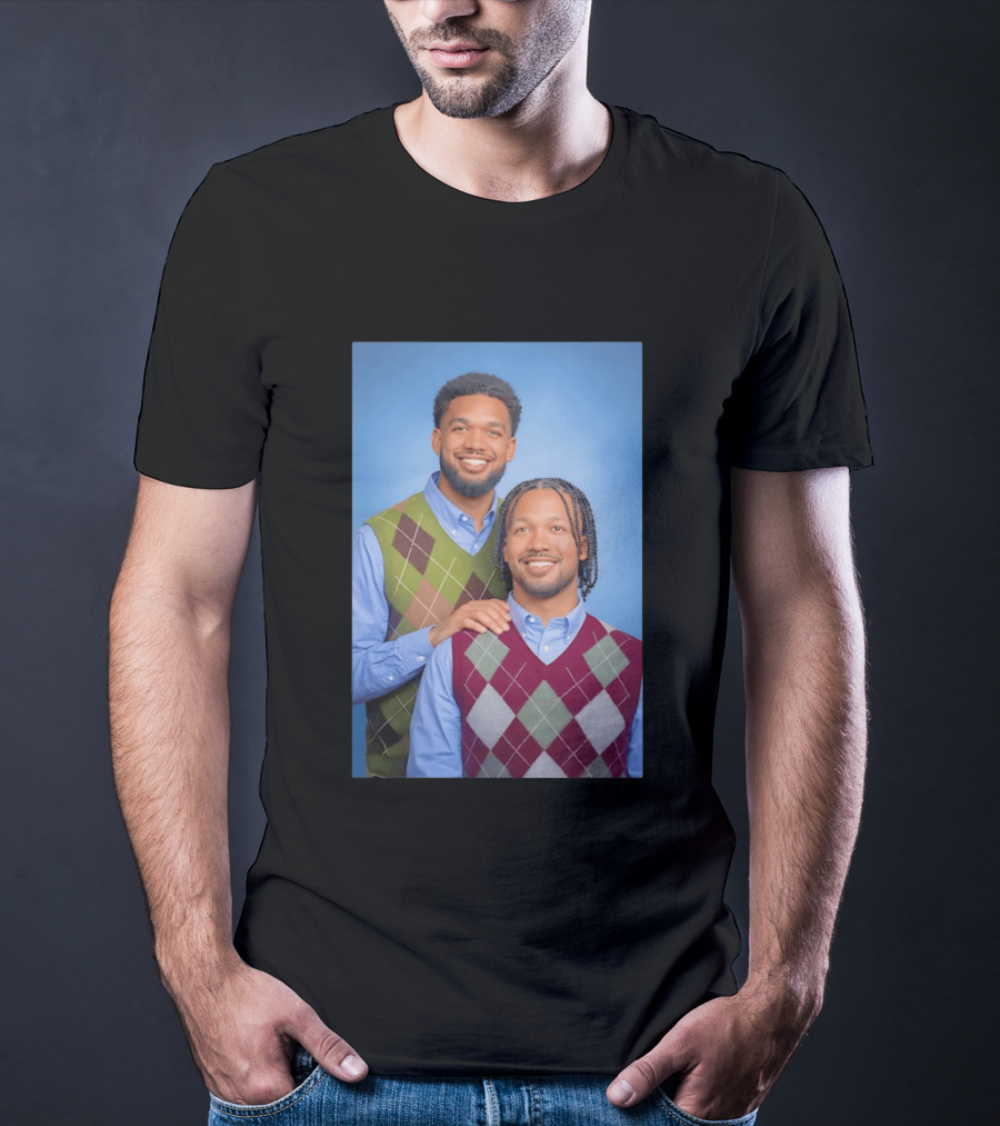 Jalen Brunson Karl Anthony Towns New York Knicks NBA Step Brothers Sweater Photo T-Shirt