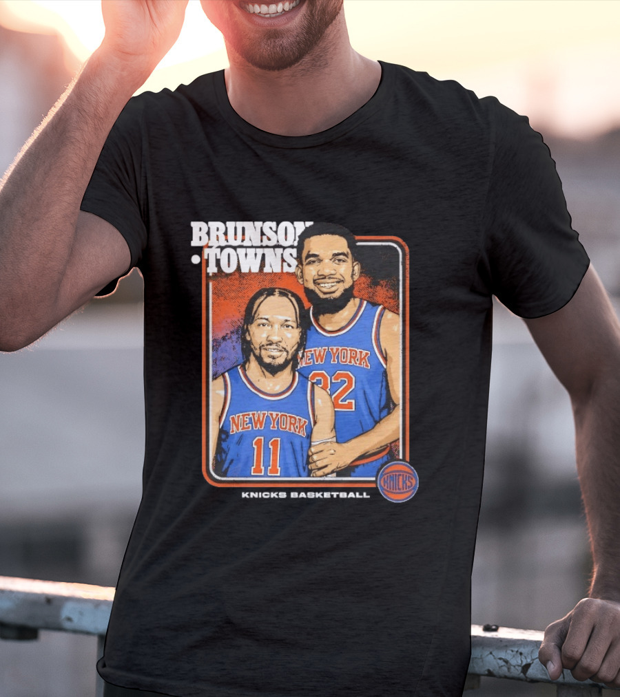 New York Knicks Brunson Towns Stepbrothers 32 11 T-Shirt