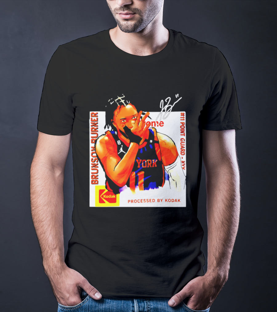 Jalen Brunson Burner New York Kodak #11 Point Guard NYY T-Shirt