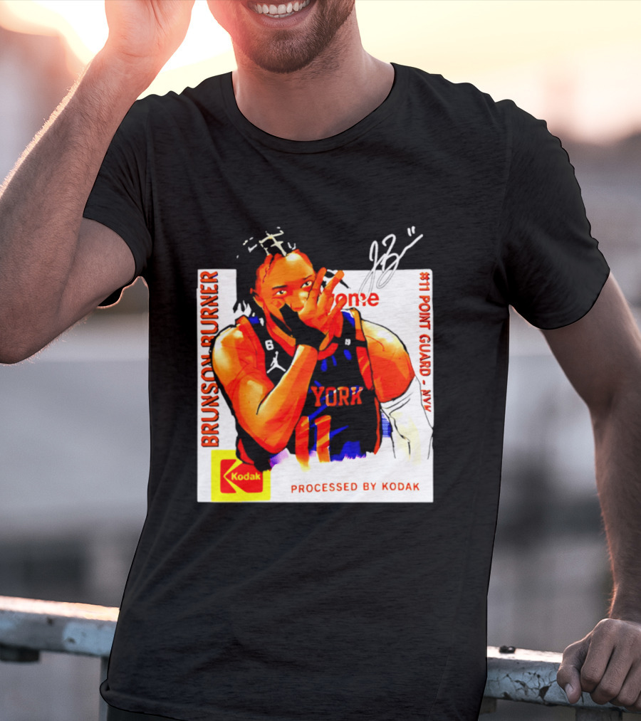 Jalen Brunson Burner New York Kodak #11 Point Guard NYY T-Shirt