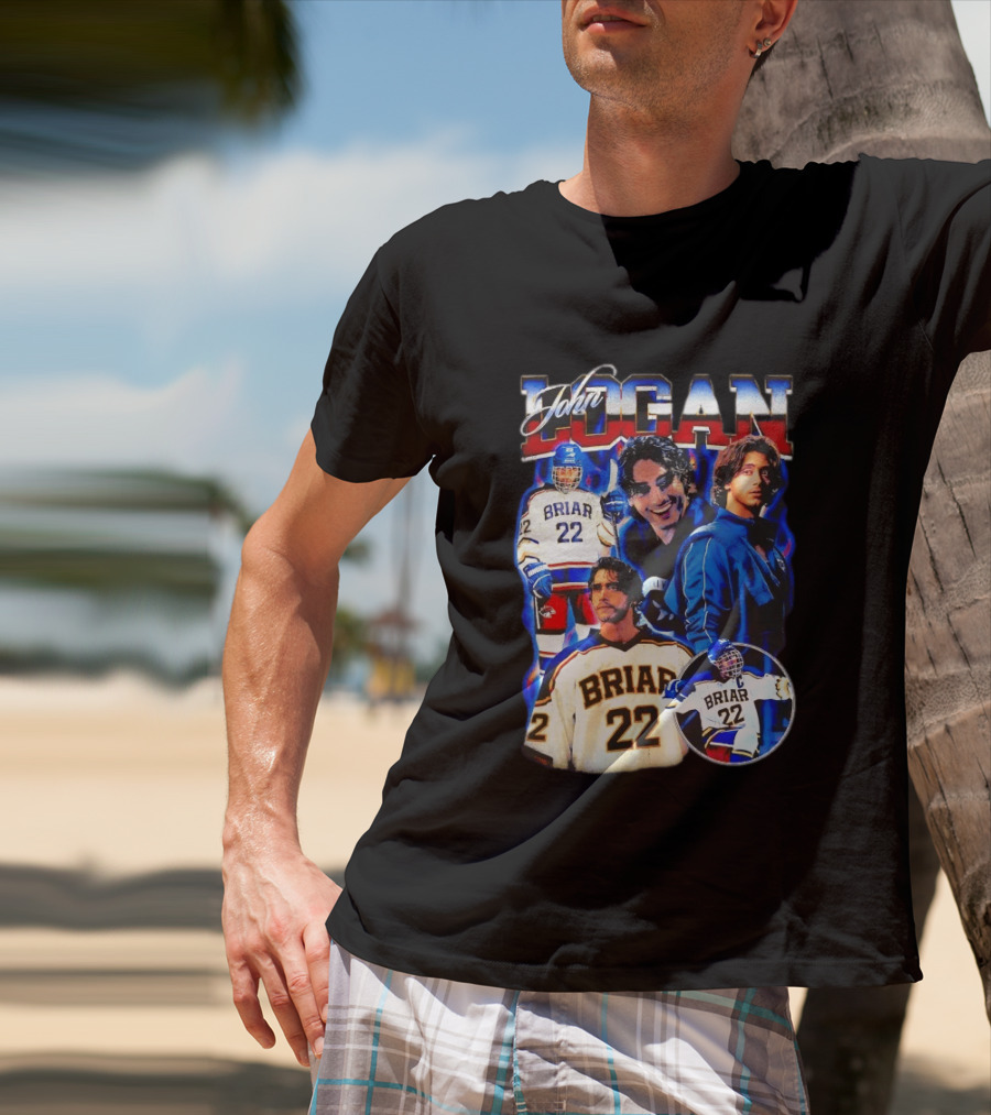 John Logan Briar 22 Hockey Collage T-Shirt