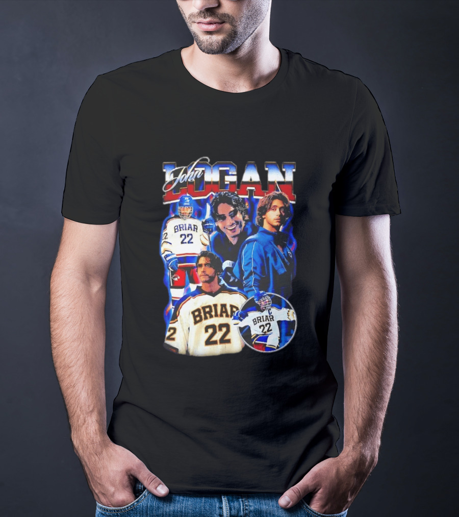 John Logan Briar 22 Hockey Collage T-Shirt
