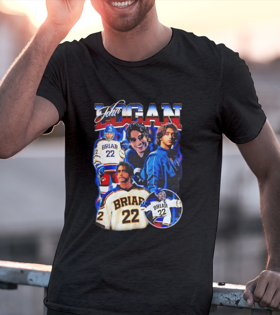 John Logan Briar 22 Hockey Collage T-Shirt