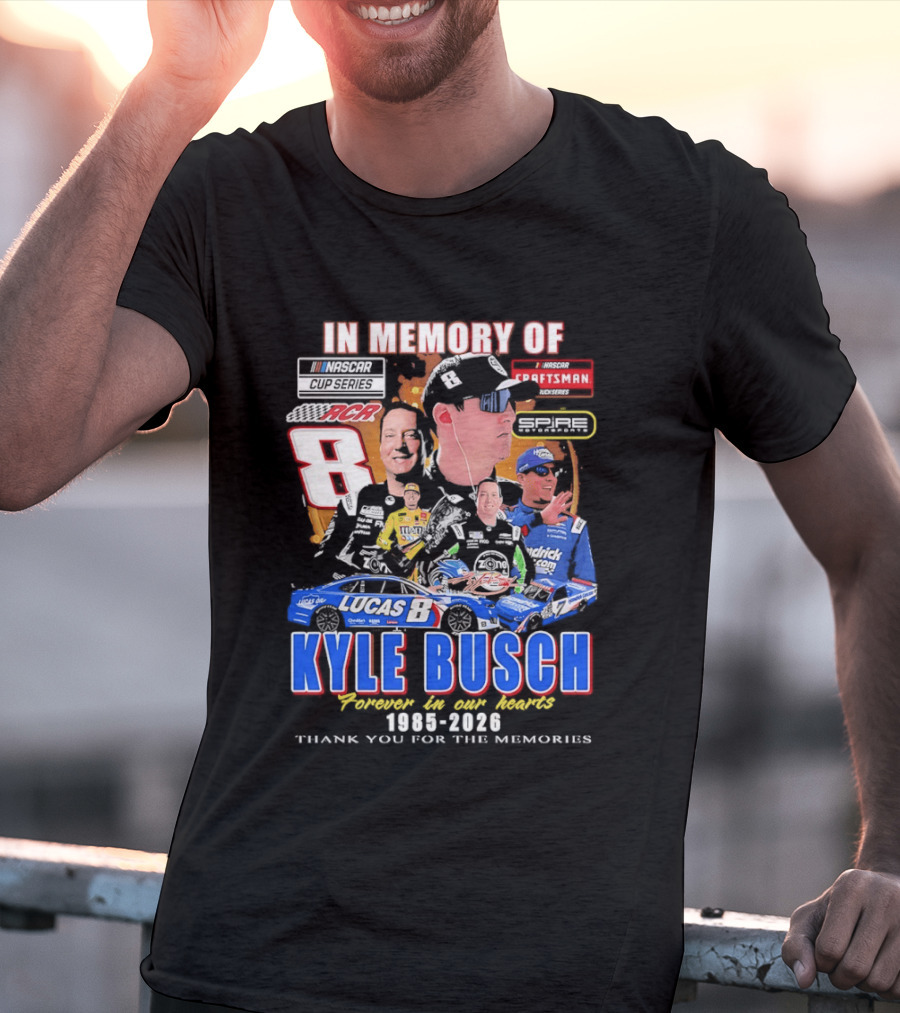 Kyle Busch Craftsman NASCAR Cup Truck Series RCR 8 In Memory 1985 2026 T-Shirt