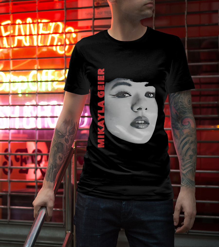 Mikayla Geier UK Tour Bold Monochrome T-Shirt