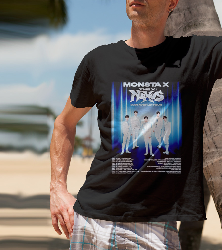 Monsta X The X Nexus 2026 World Tour Dates And Venues T-Shirt