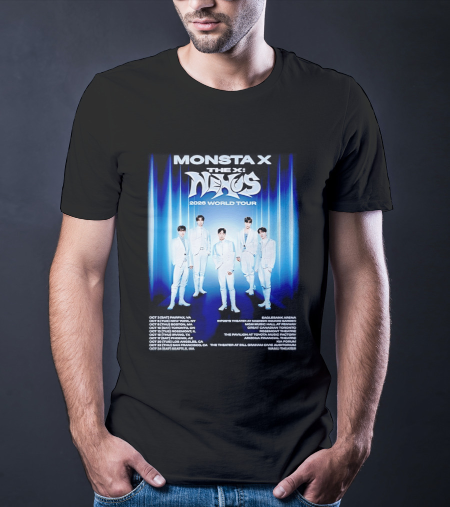 Monsta X The X Nexus 2026 World Tour Dates And Venues T-Shirt
