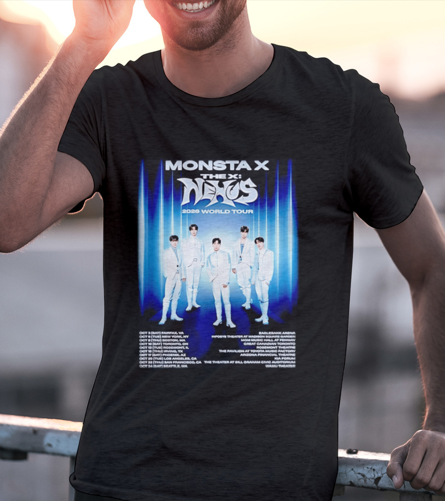 Monsta X The X Nexus 2026 World Tour Dates And Venues T-Shirt