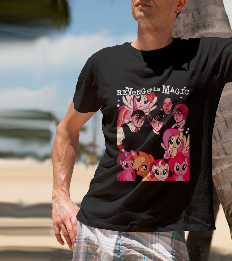 My Chemical Romance My Little Pony Revenge Is Magic Crossover Mashup T-Shirt