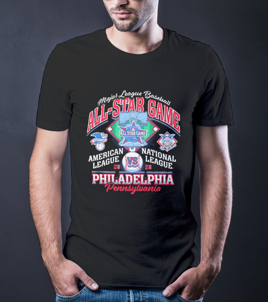 Major League Baseball All Star Game 2026 American National League Philadelphia Pennsylvania T-Shirt