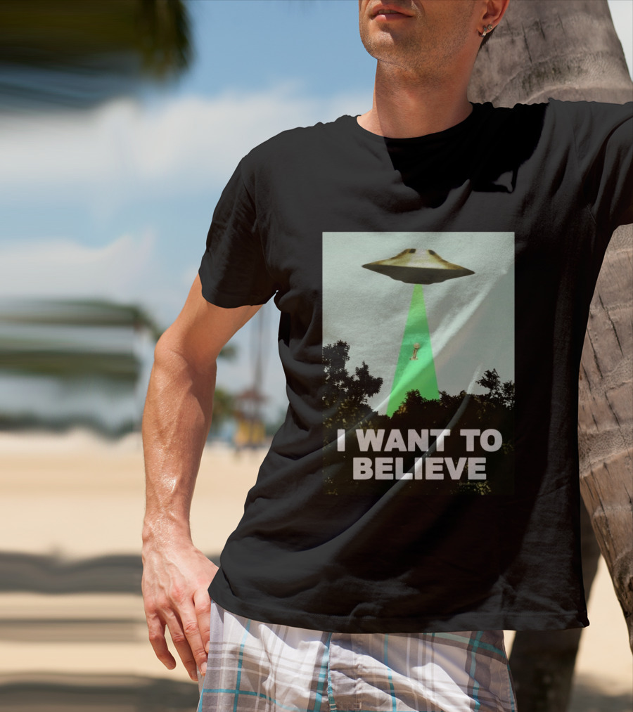 Premiun Spurs I Want To Believe UFO Trophy T-Shirt