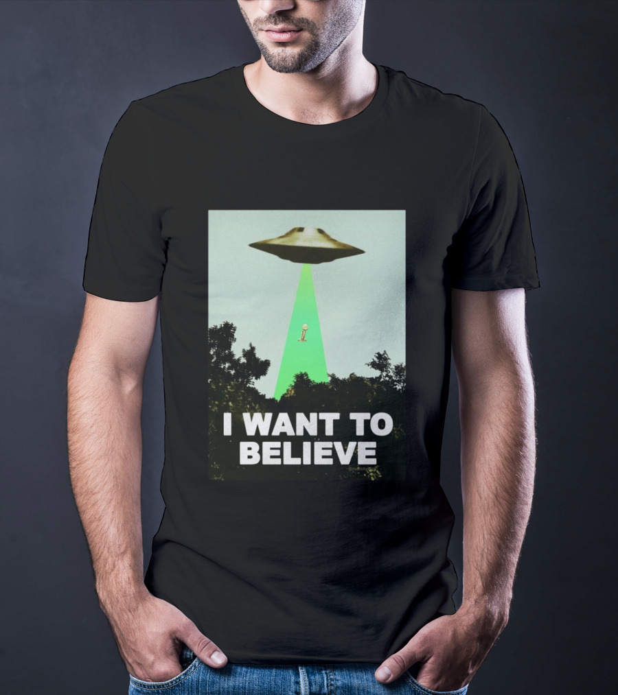 Premiun Spurs I Want To Believe UFO Trophy T-Shirt