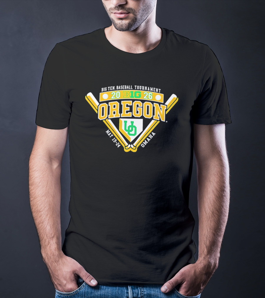 Oregon Ducks 2026 Big Ten Baseball Tournament May 19 21 Omaha T-Shirt