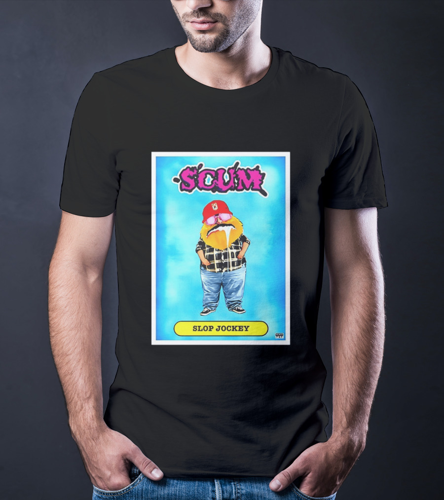 SCUM Slop Jockey Trading Card Gritty T-Shirt