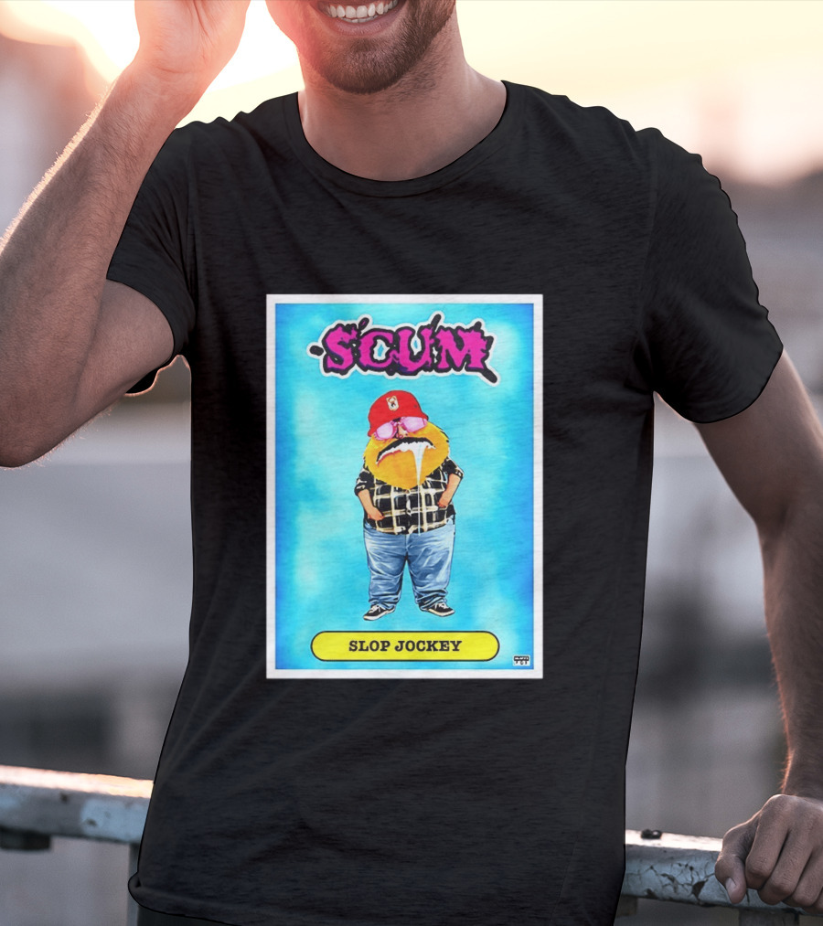 SCUM Slop Jockey Trading Card Gritty T-Shirt