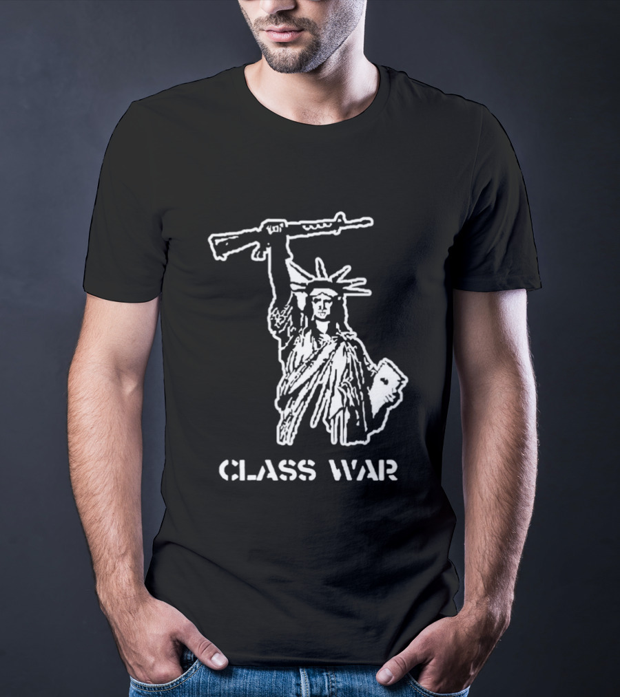 Statue Of Liberty AK 47 Class War New York USA T-Shirt