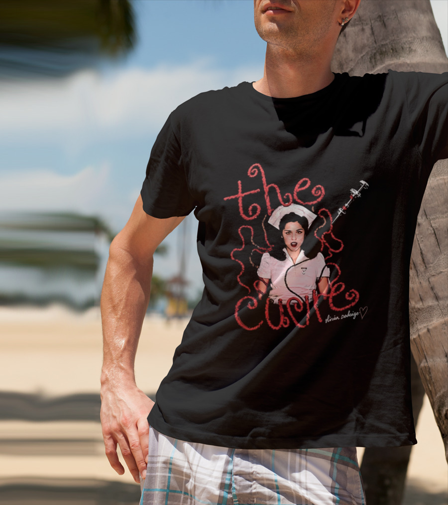 The Cure Mirian Damage Nurse Syringe Gothic Rock Vivian Santiago T-Shirt