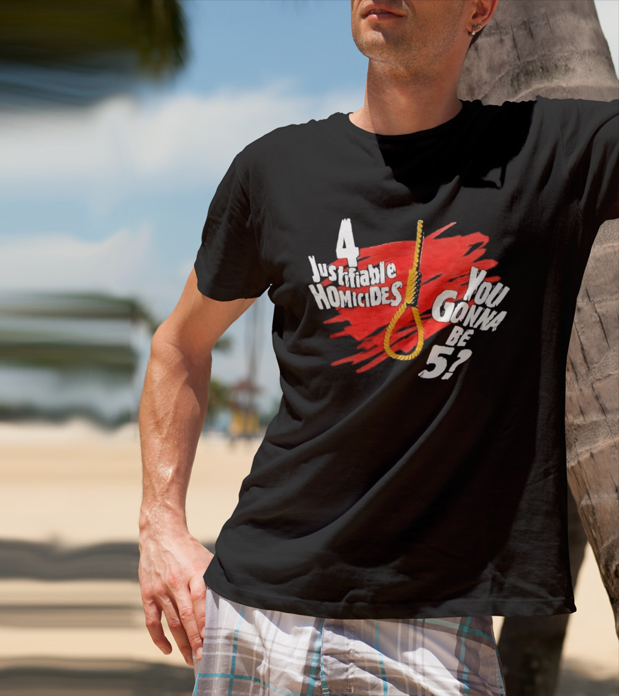The Undertaker 4 Justifiable Homicides You Gonna Be 5 Noose Red T-Shirt
