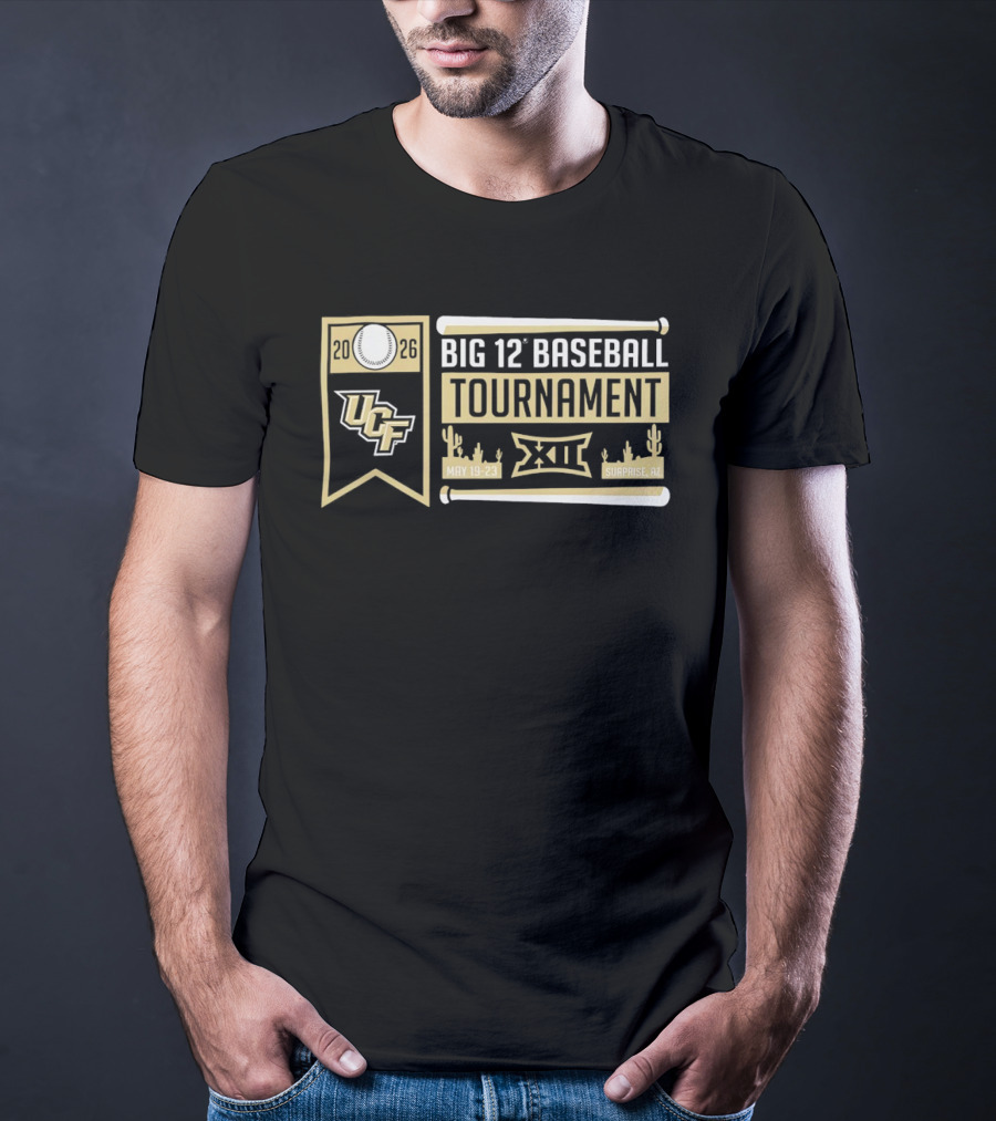 UCF Knights Big 12 Baseball Tournament 2026 May 19 23 Surprise AZ T-Shirt