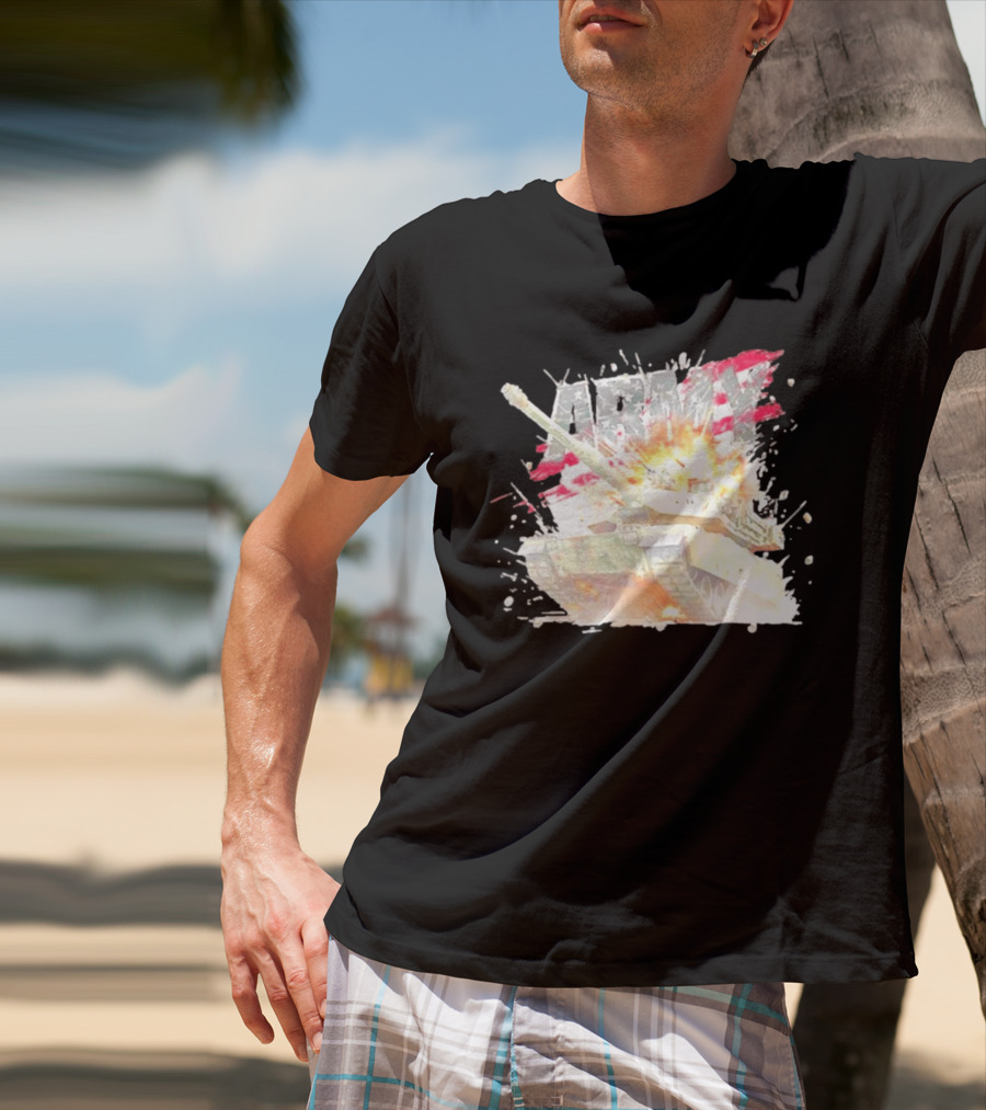America Army M1 Abrams Tank Explosion T-Shirt