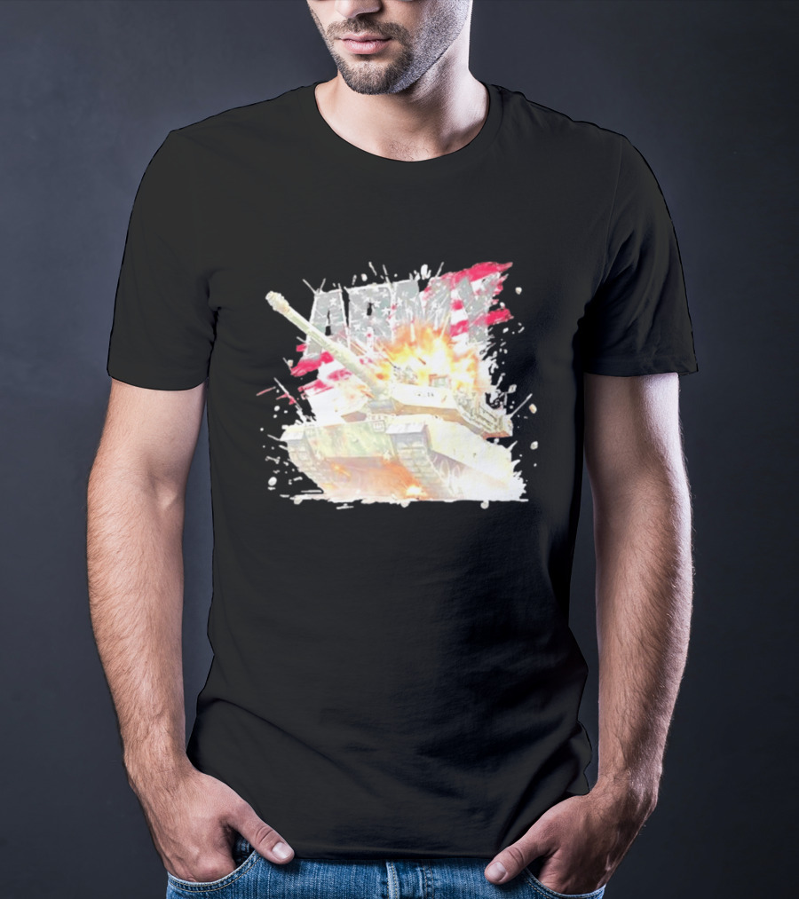 America Army M1 Abrams Tank Explosion T-Shirt