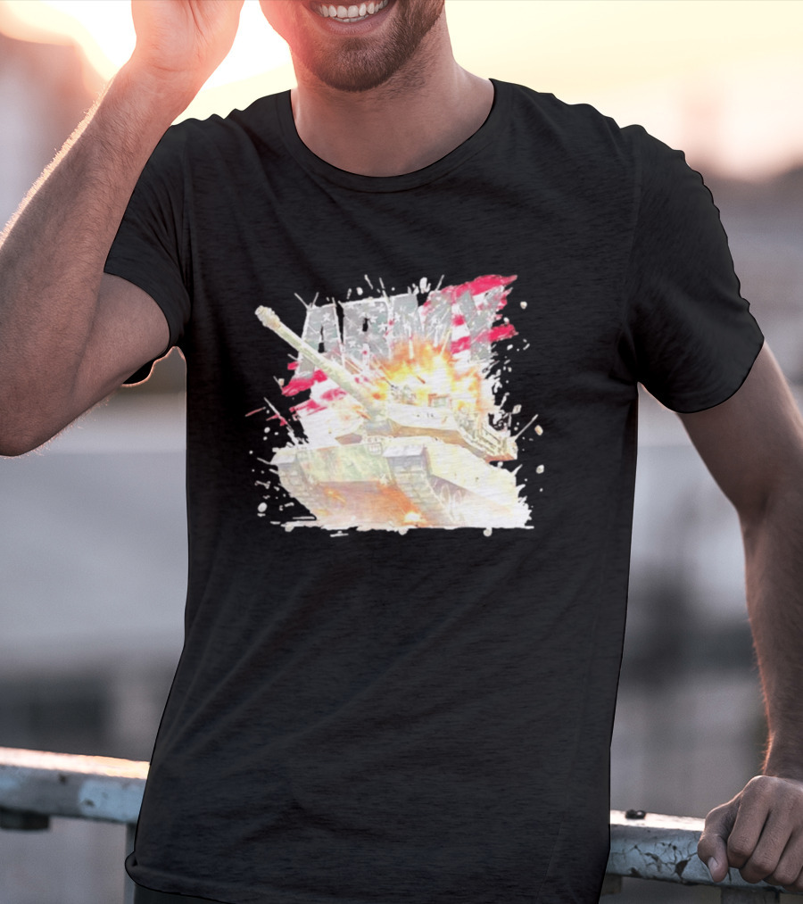 America Army M1 Abrams Tank Explosion T-Shirt