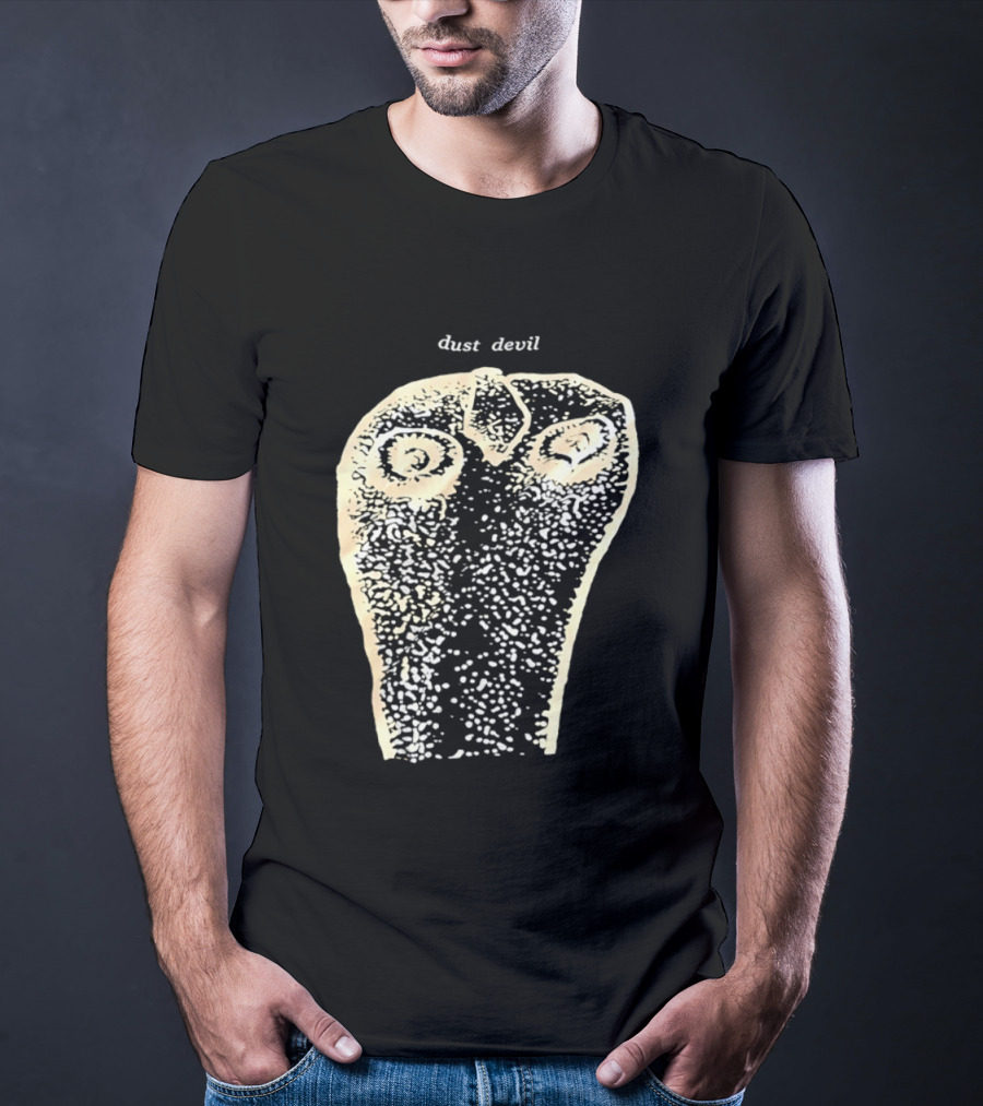 Dust Devil Abstract Face Design In Earthy Tones T-Shirt