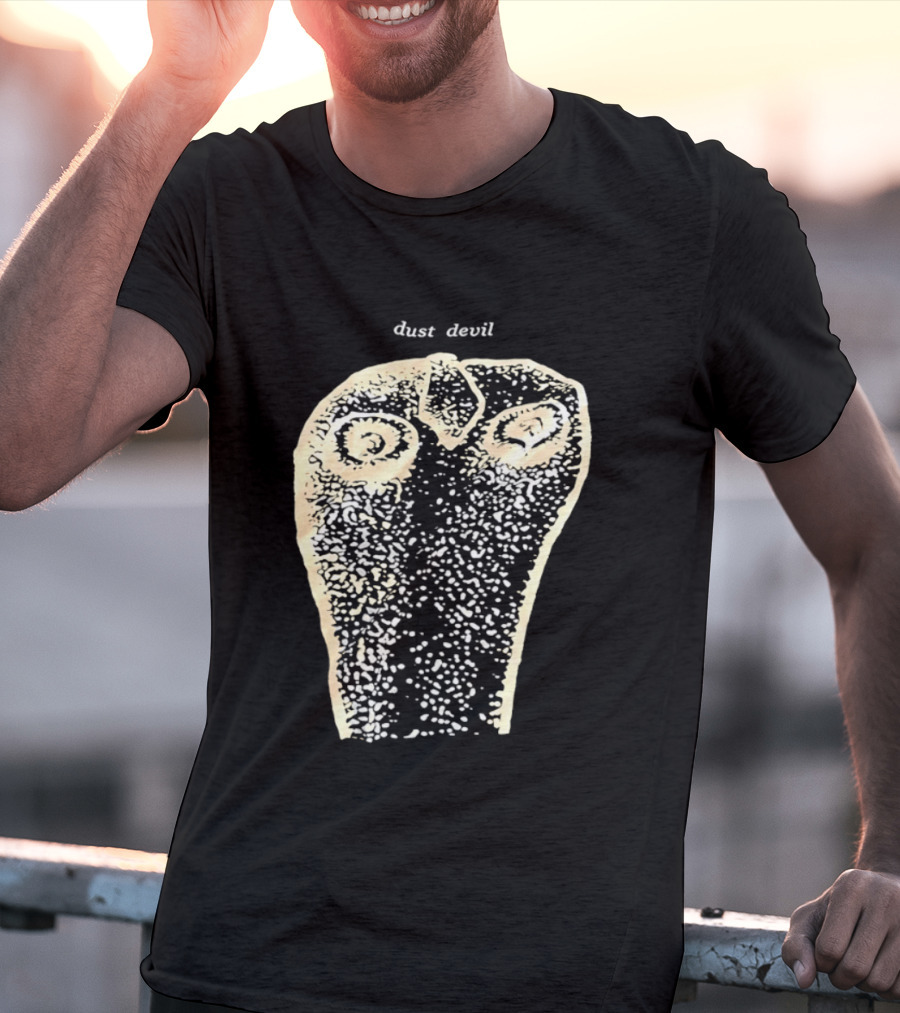 Dust Devil Abstract Face Design In Earthy Tones T-Shirt