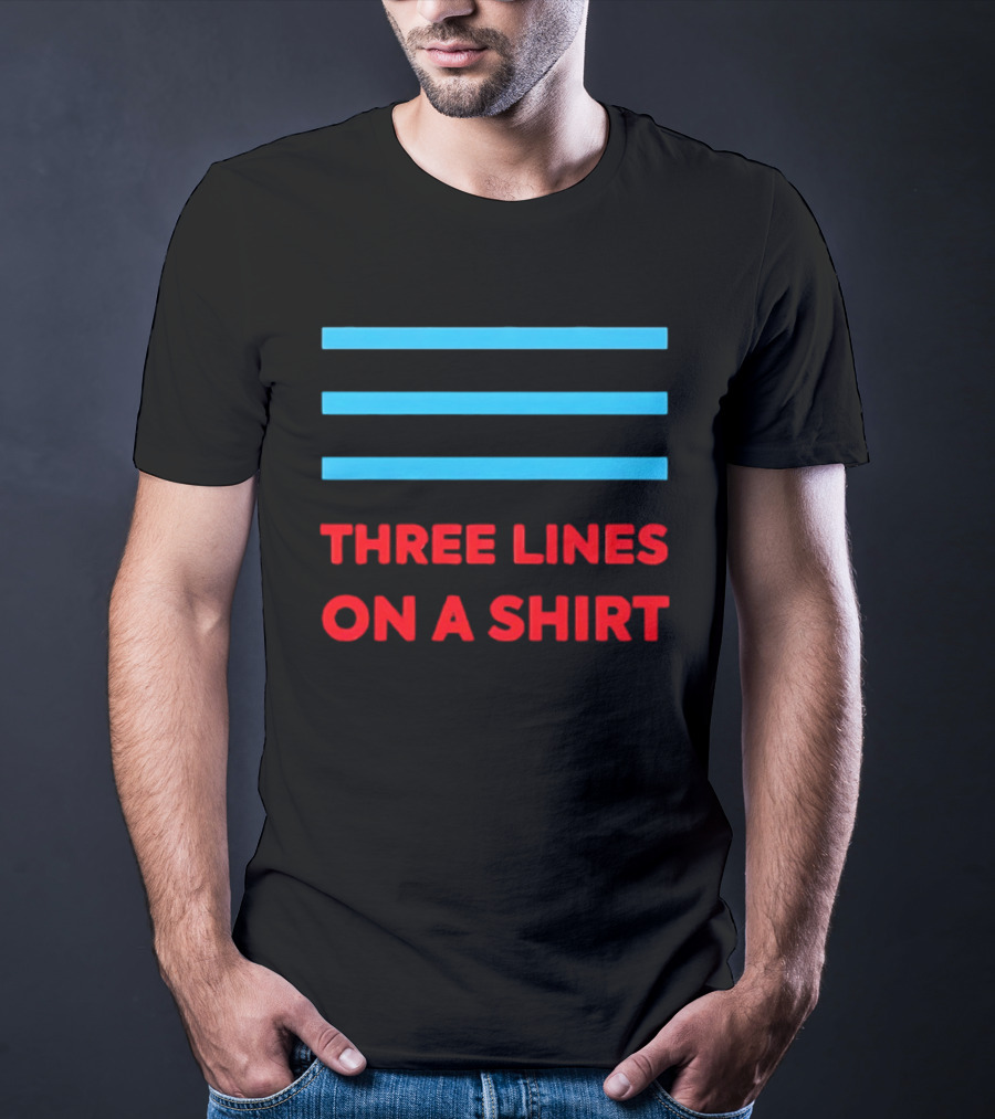 Three Lines On A England Europe T-Shirt