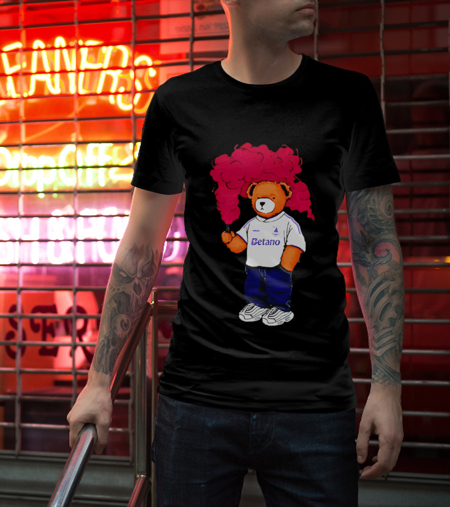 Betano FC Pickles Bears Character Holding Red Smoke T-Shirt
