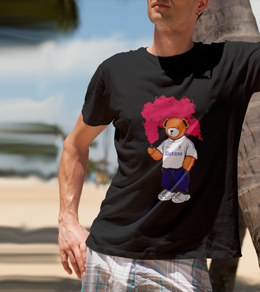 Betano FC Pickles Bears Character Holding Red Smoke T-Shirt