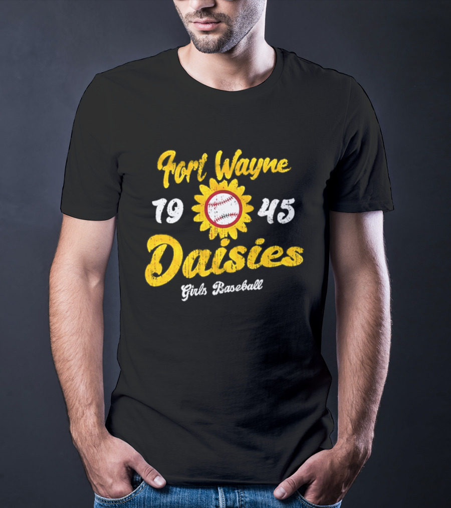 Fort Wayne Daisies 1945 Girls Baseball All American Girls Professional Baseball League T-Shirt