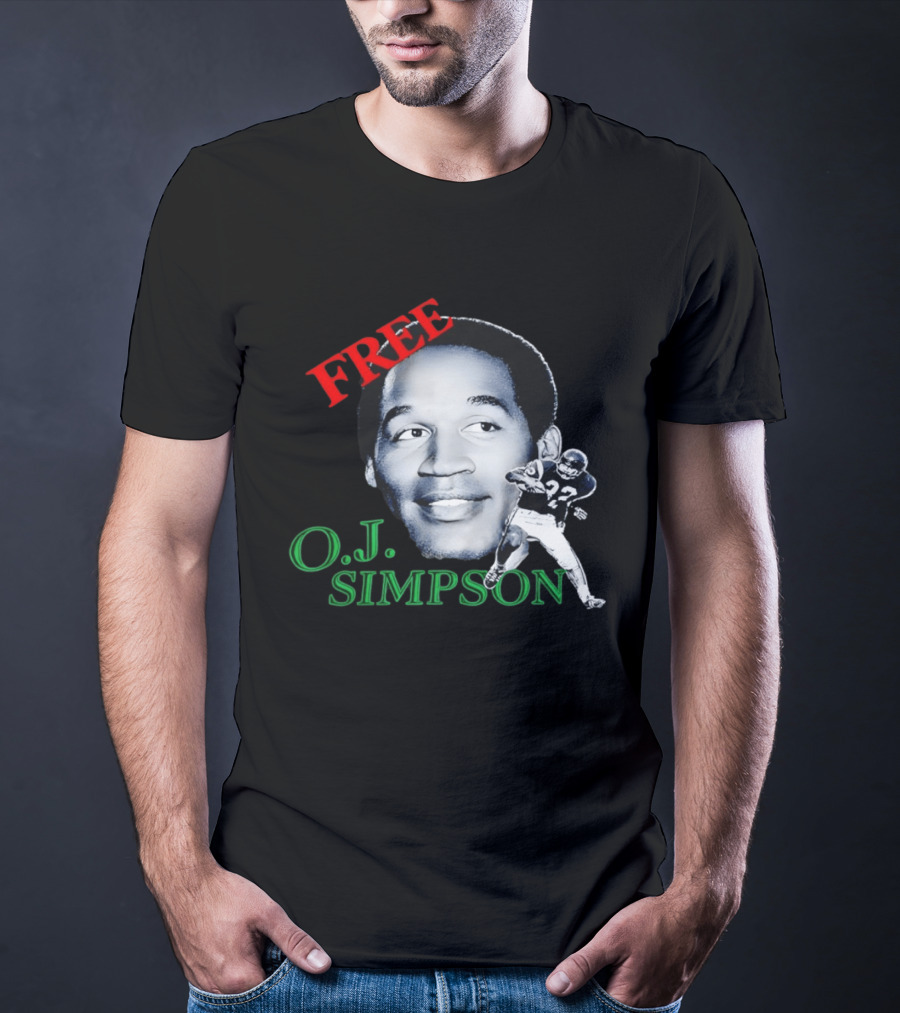 Free OJ Simpson 22 Football NFL Buffalo Team T-Shirt