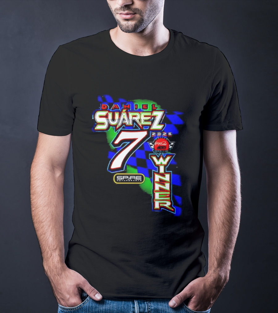 Daniel Suarez NASCAR Coca Cola Number 7 Winner 2026 T-Shirt