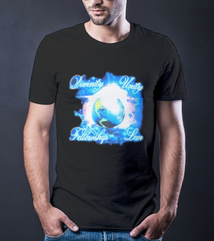Divinity Unity Fellowship Love Earth Glow T-Shirt