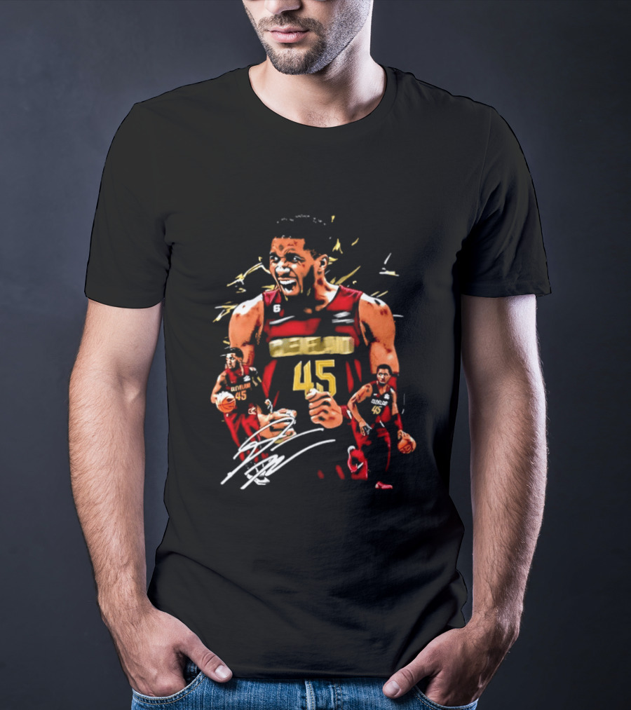 Donovan Mitchell Cleveland Cavaliers NBA Number 45 Player T-Shirt