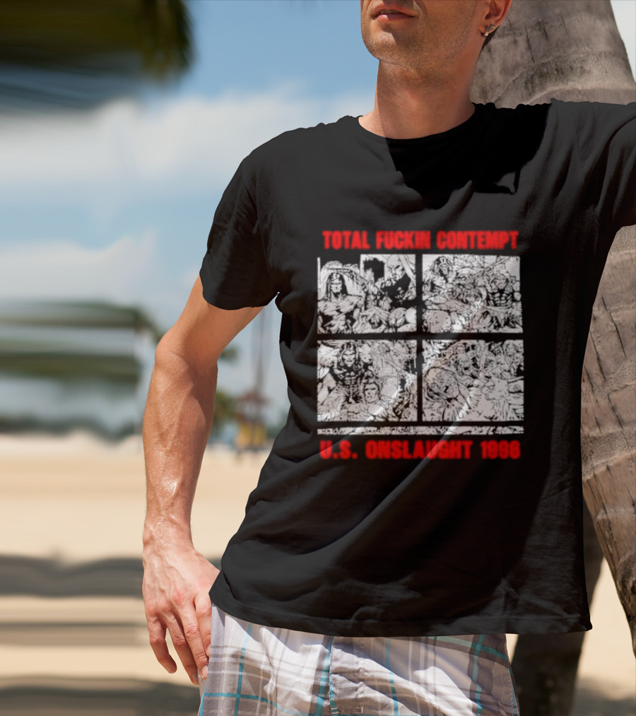 Internal Bleeding Total Fuckin Contempt US Onslaught 1996 T-Shirt
