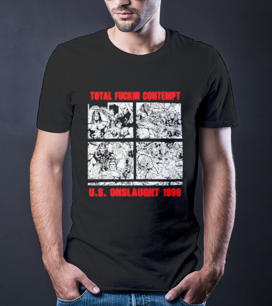 Internal Bleeding Total Fuckin Contempt US Onslaught 1996 T-Shirt
