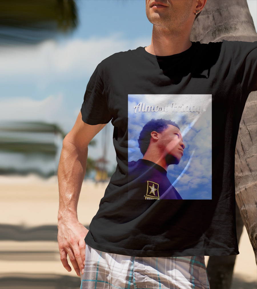 Almost Friday Jalen Brunson NWTS Basketball Sky T-Shirt