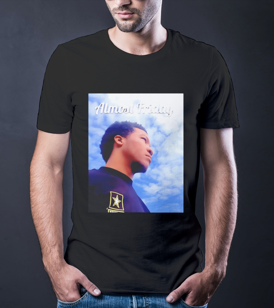 Almost Friday Jalen Brunson NWTS Basketball Sky T-Shirt