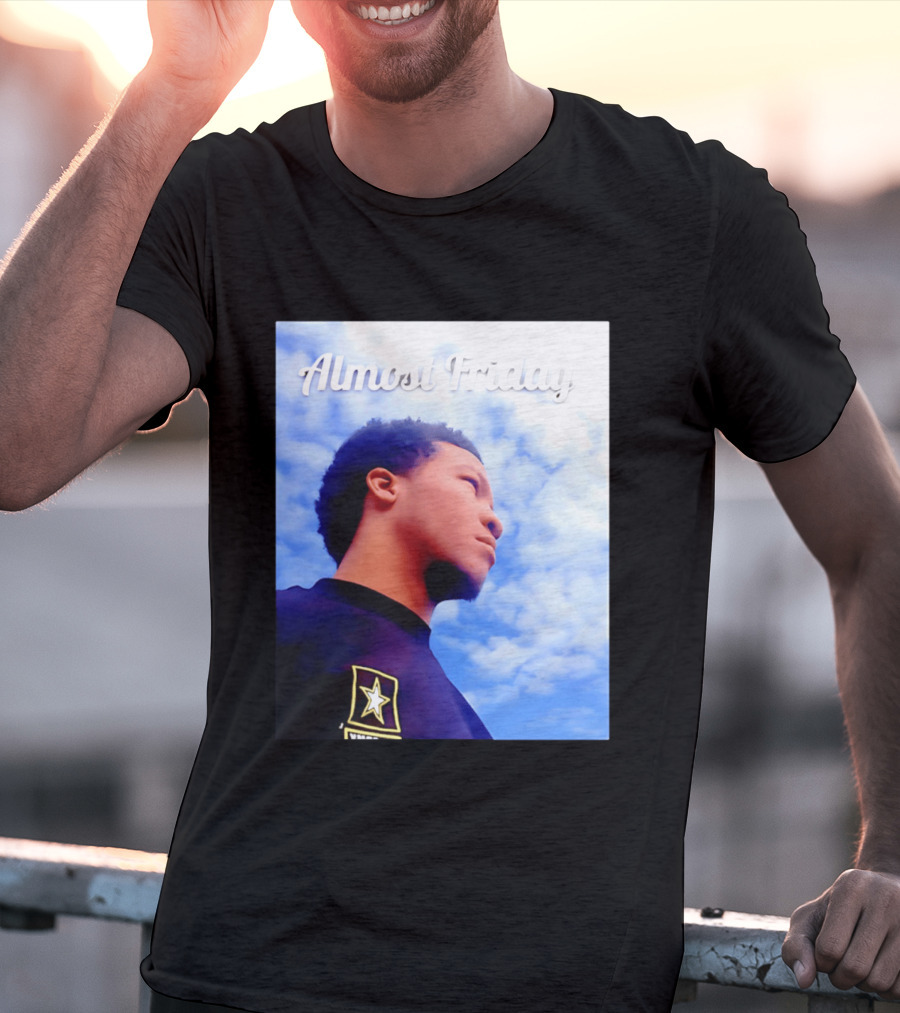 Almost Friday Jalen Brunson NWTS Basketball Sky T-Shirt