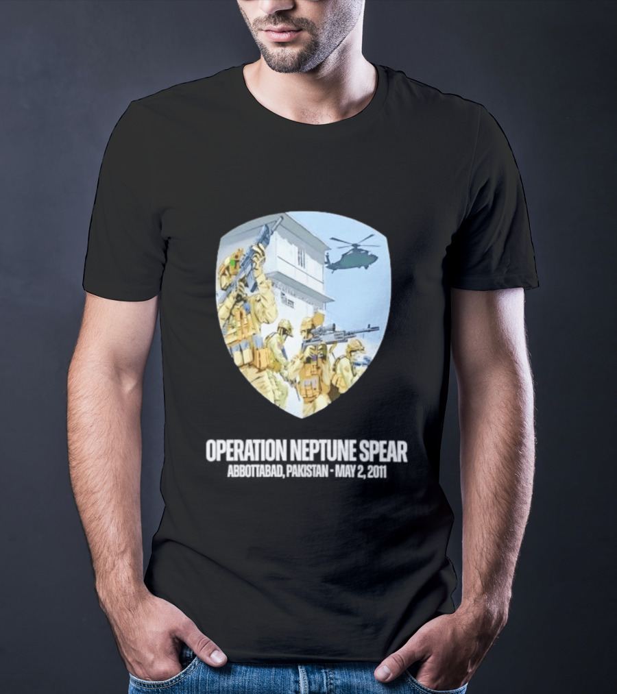 Operation Neptune Spear Abbottabad Pakistan May 2 2011 Military Team Helicopter Shield T-Shirt
